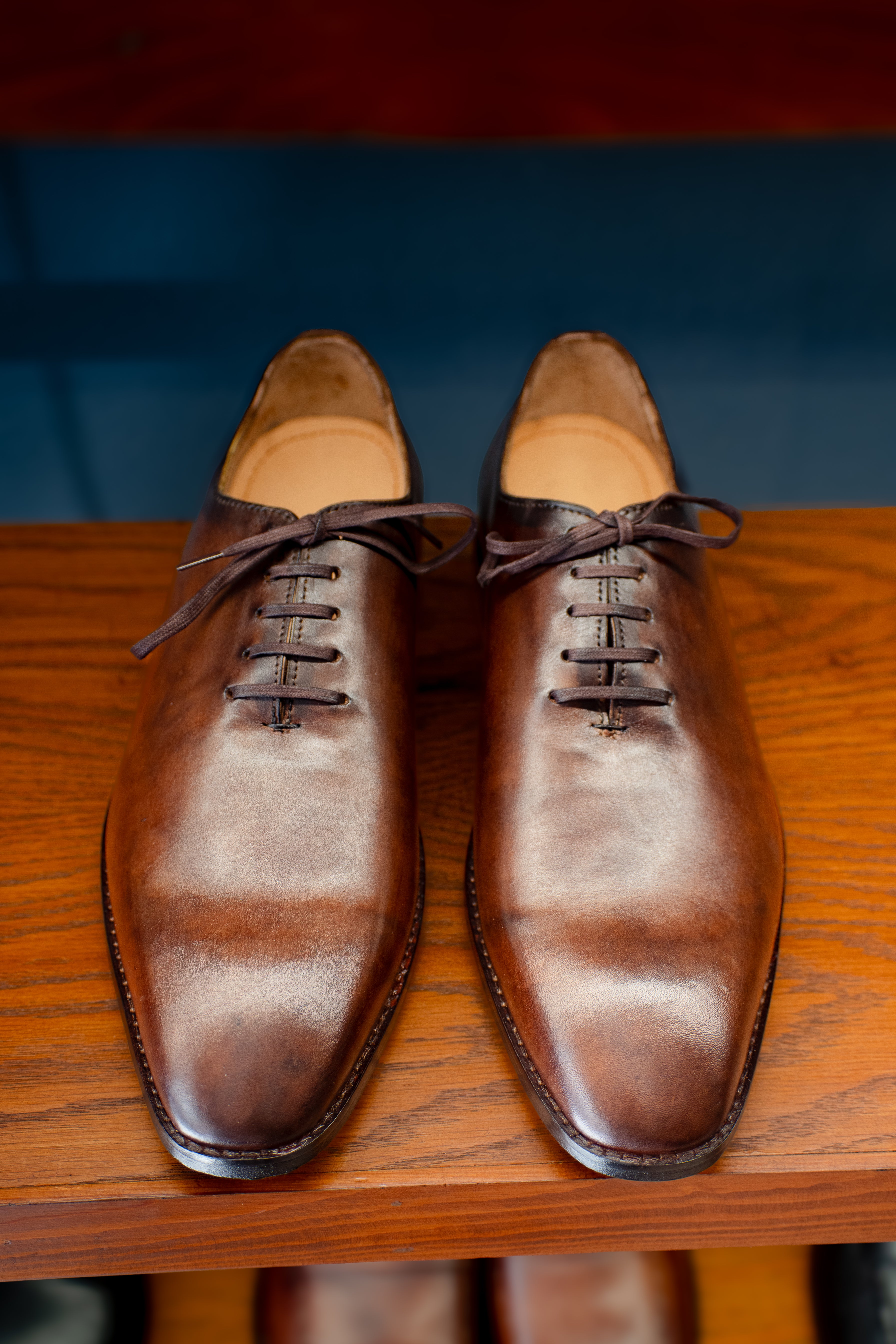 The Sovereign Wholecut Oxford | Handcrafted Brown Calf Leather Shoes