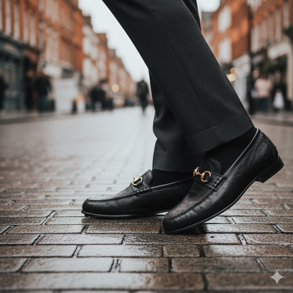 Harmain - Schwarze Leder-Loafer