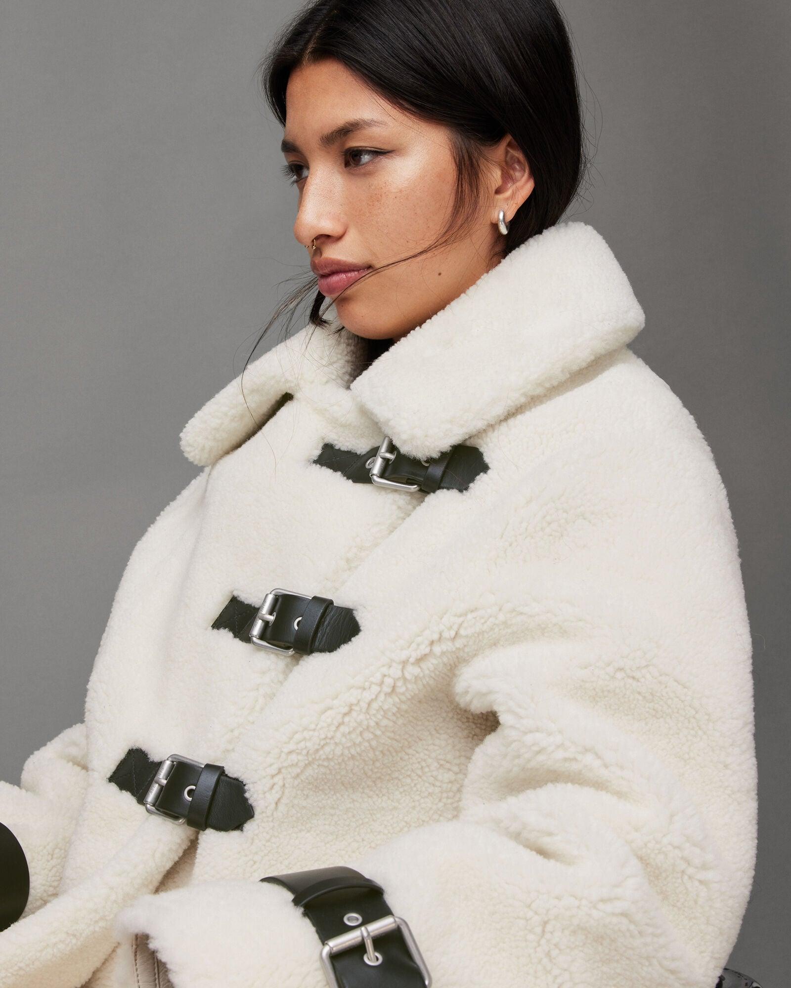 FARLEY STRAP SHEARLING JACKE