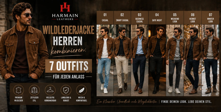 Wildlederjacke Herren kombinieren: 7 Outfits für jeden Anlass