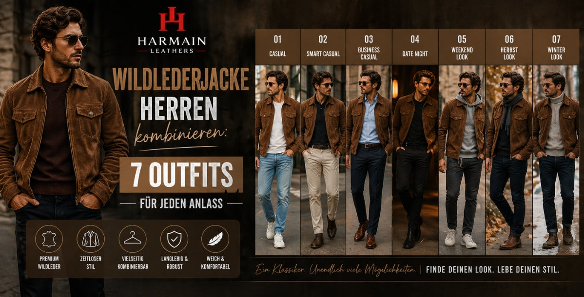 Wildlederjacke Herren kombinieren: 7 Outfits für jeden Anlass