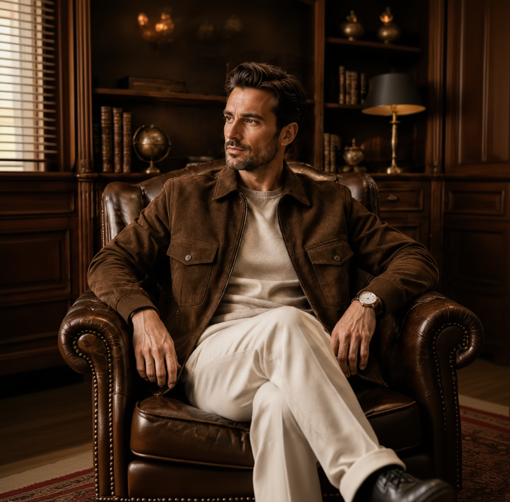 Men Old Money Outfits HAT