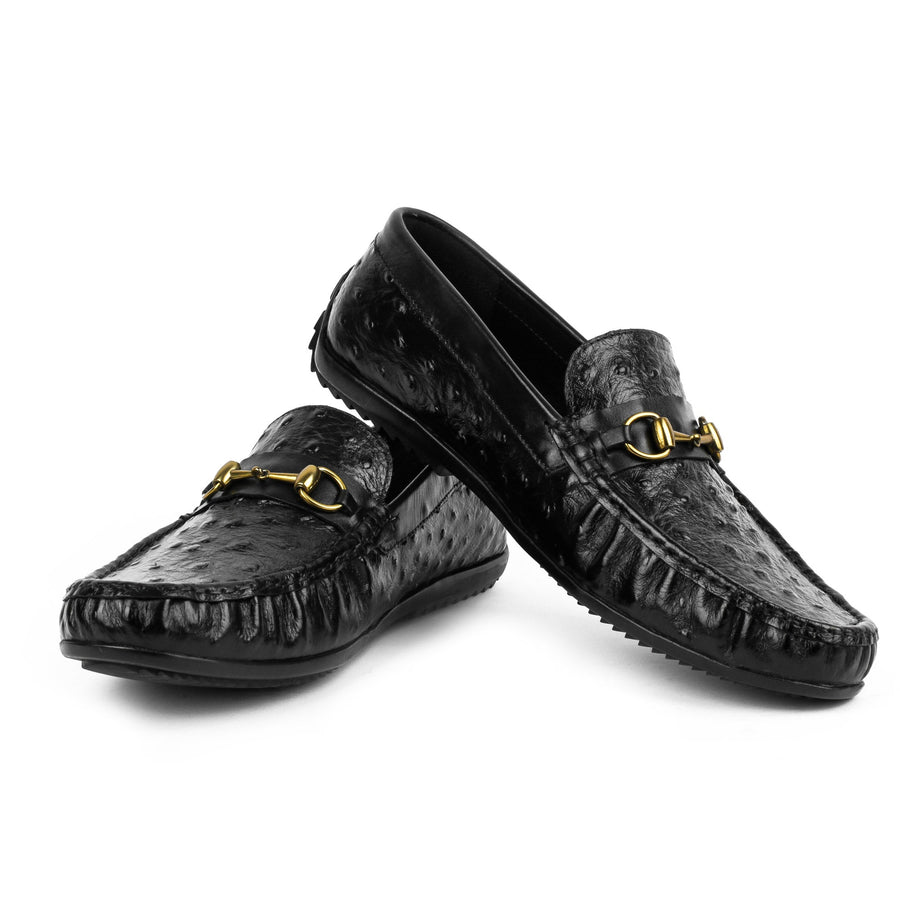 Harmain - Schwarze Leder-Loafer
