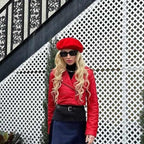 MICHELLE'S CROPPED LEATHER JACKET