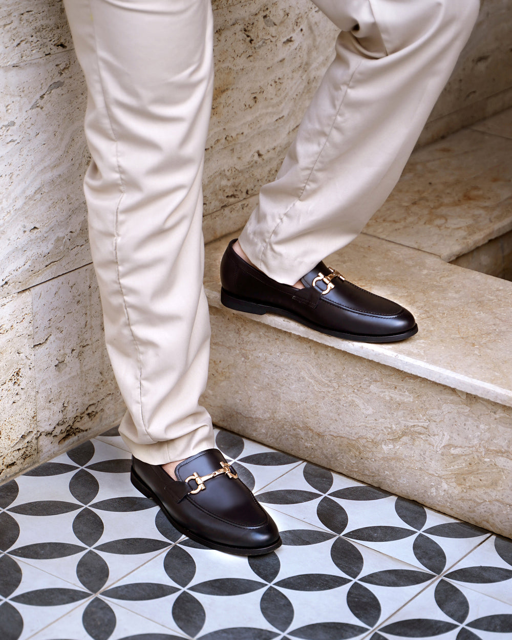 Black Leather Loafers