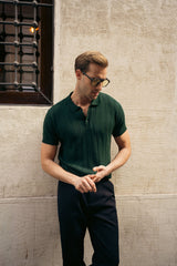 Signature The Ribbed Knit Polo