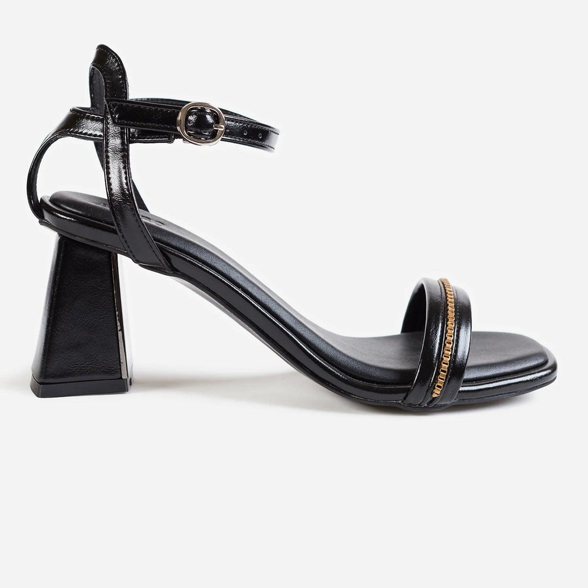 Harmain Leathers Unisex Signature Leather Cuba Chain Sandal, front view, genuine leather craftsmanship