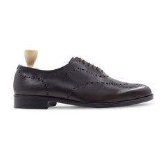Handgefertigte Oxford-Brogues aus braunem Leder für Herren – Klassische formelle Schuhe