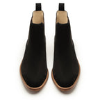 Men's Black Suede Chelsea Boots - Classic UK Style