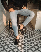 Harmain – Schwarze Leder-Loafer für Herren – Premium-Handarbeit, Komfort und Stil