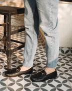 Harmain – Schwarze Leder-Loafer für Herren – Premium-Handarbeit, Komfort und Stil