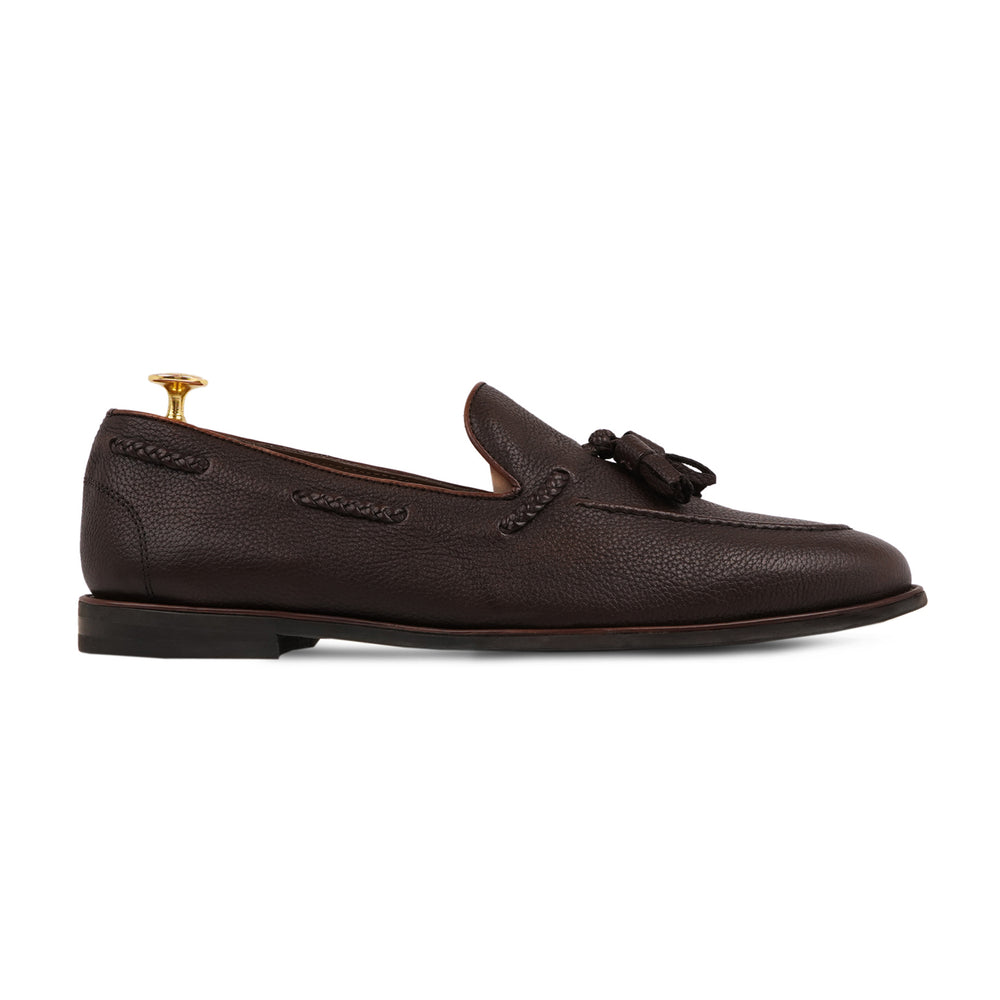 Brown Leather Tassel Loafers – Men's Dress Shoes