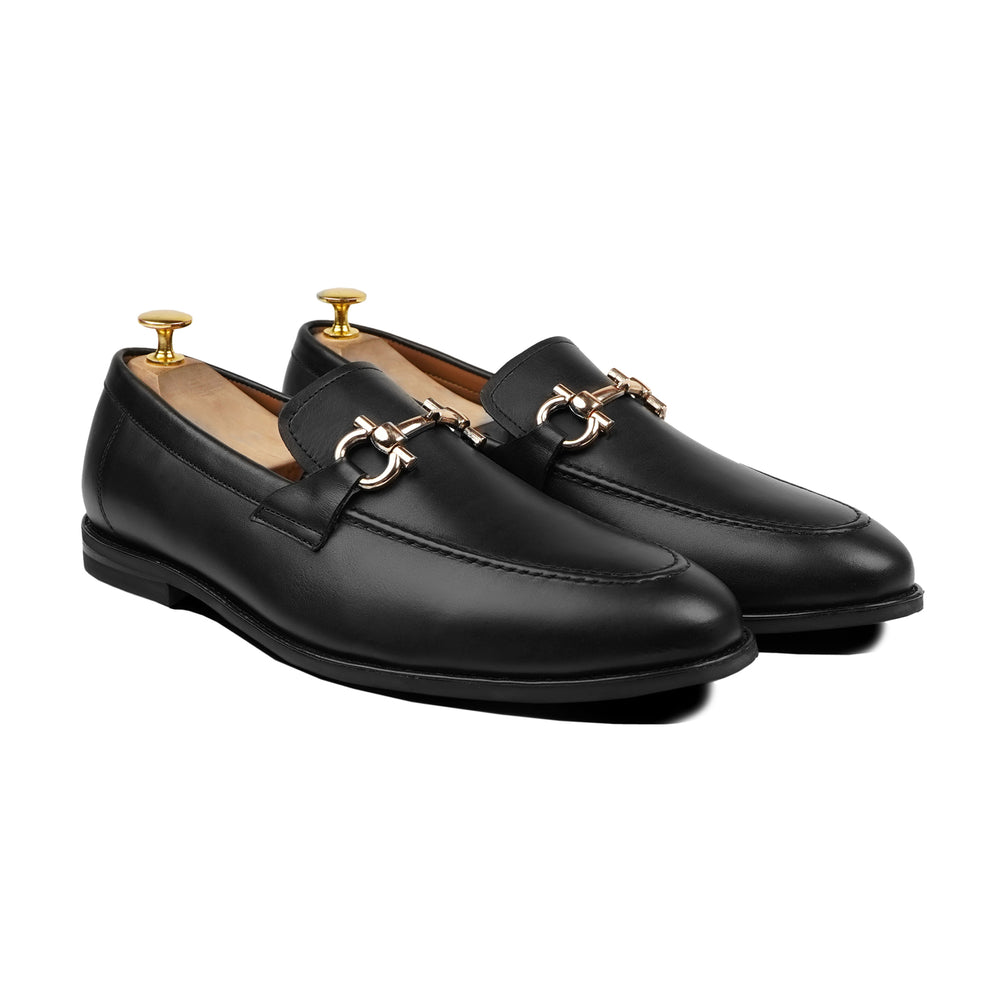 Black Leather Loafers