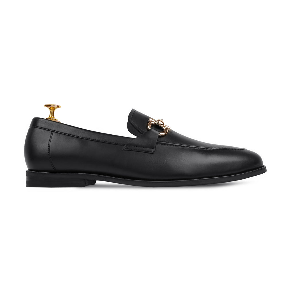 Black Horsebit Loafers