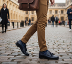 Navy Blue Crocodile-Embossed