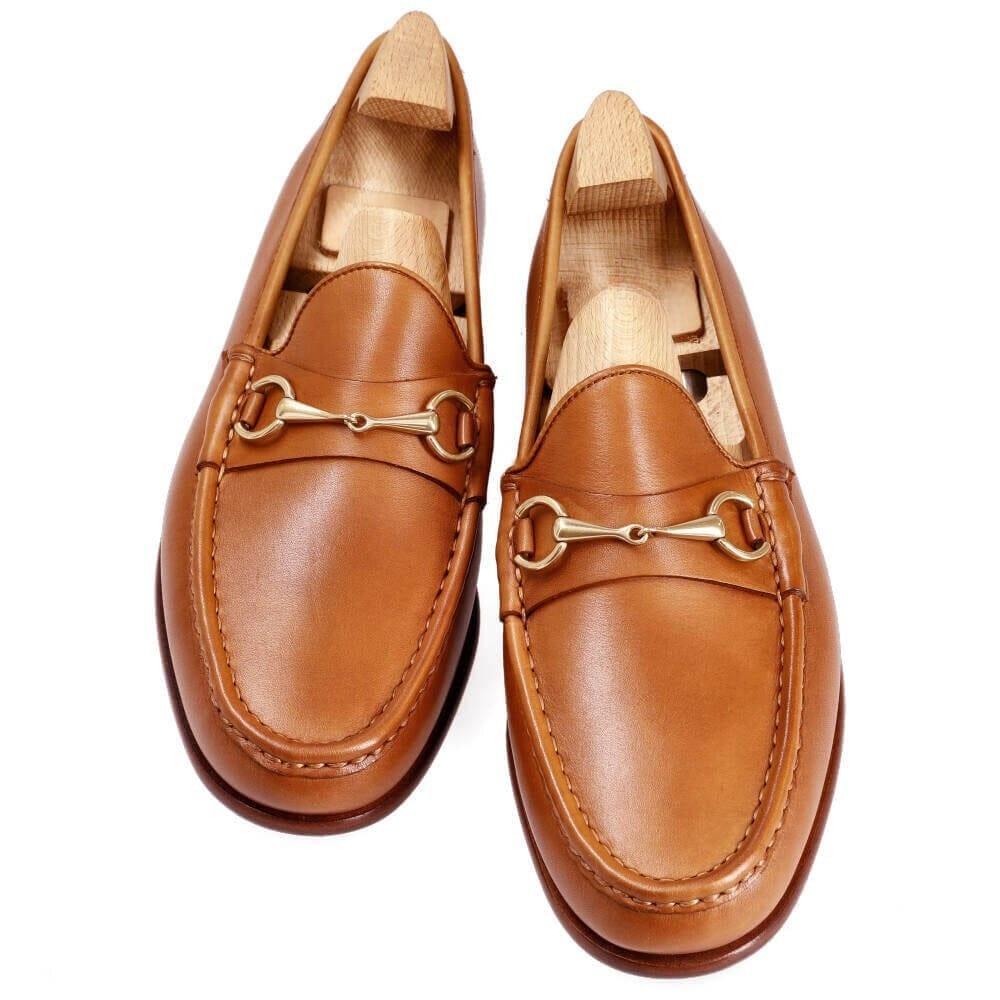 TAN Horsebit-Loafer