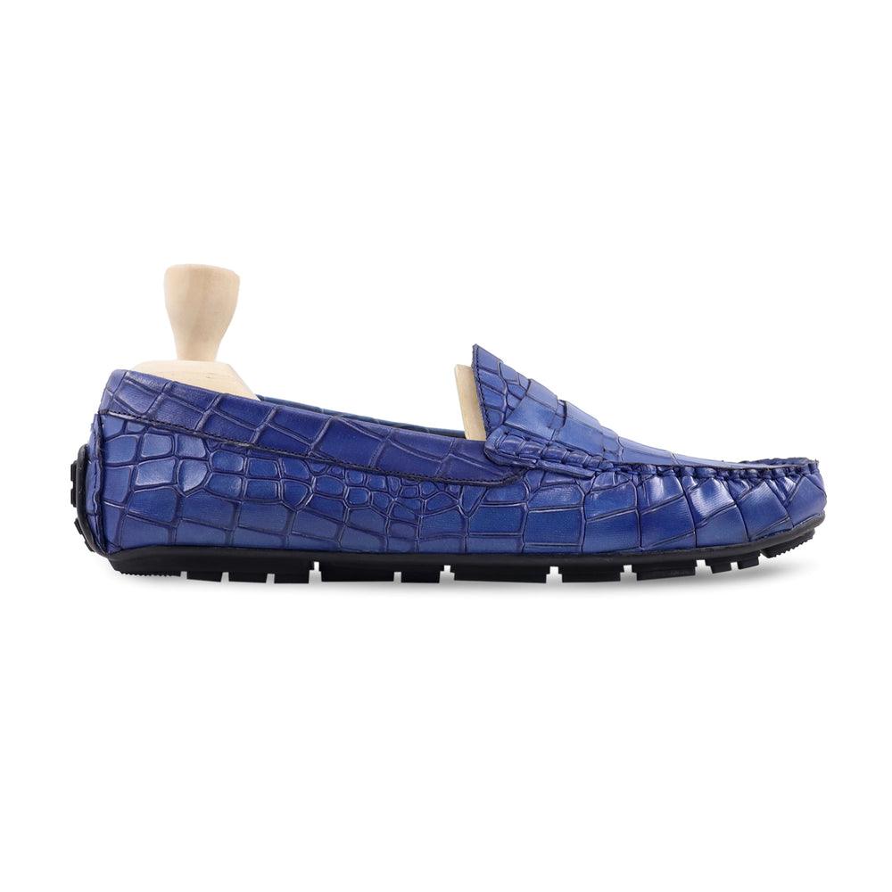 BOTAN BLAU KROKOPOLIS-LOAFERS