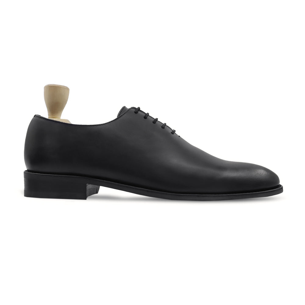 Black Wholecut Oxford Shoes