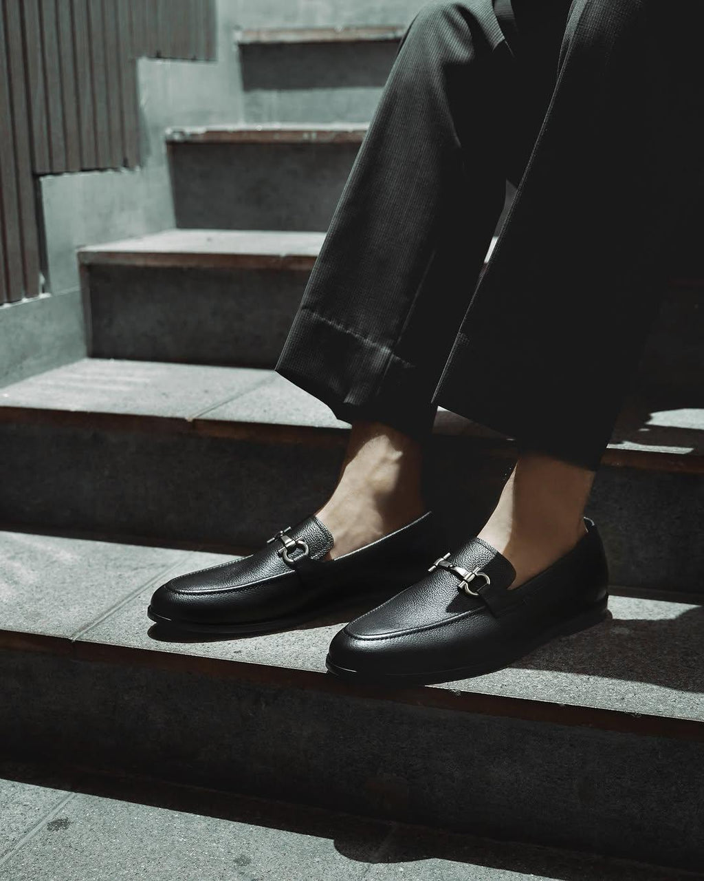 Black Leather Classic Horsebit