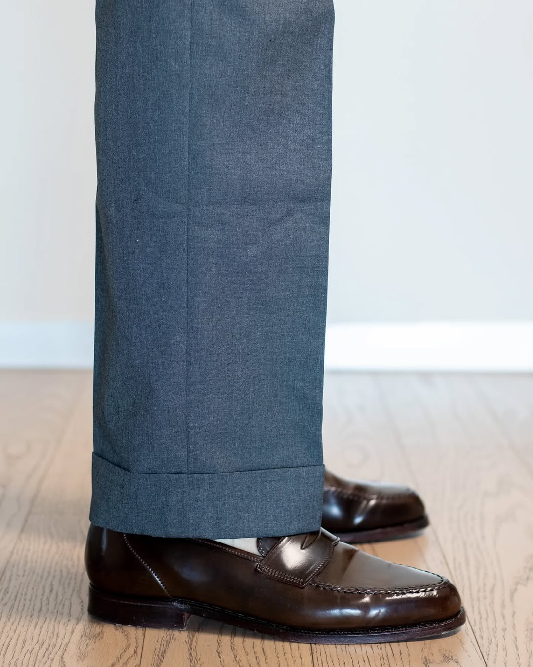 Dark Brown  Leather Penny Loafers