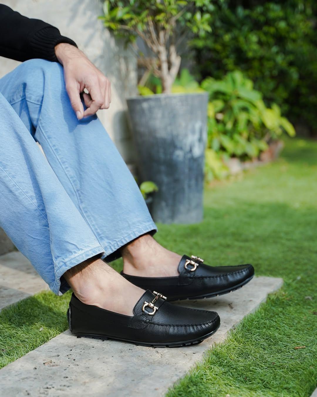 Black Driving Loafers