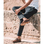 Men’s Brown Leather Horsebit Loafers