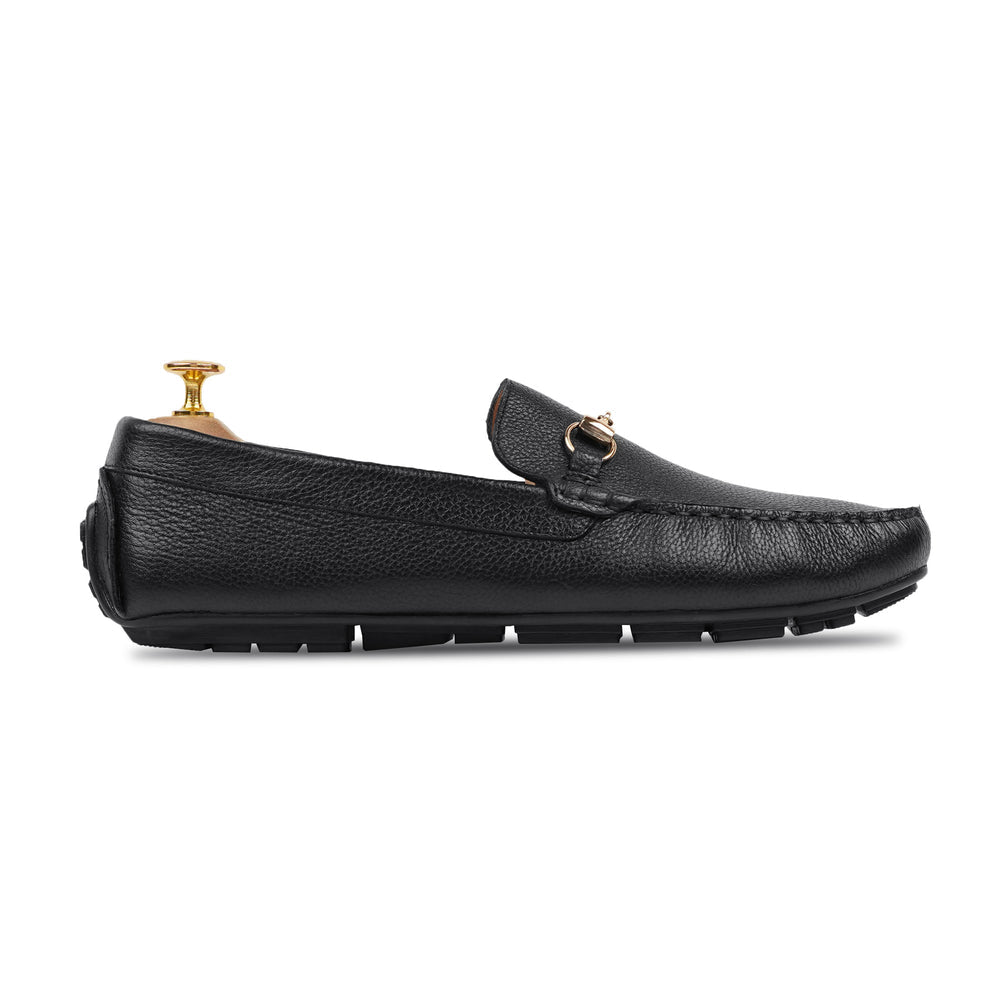 Harmain – Schwarze Leder-Loafer für Herren – Premium-Handarbeit, Komfort und Stil