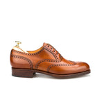 Harmain Leathers- Tan Leather Brogue Shoes