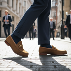 Light Brown Suede Horsebit
