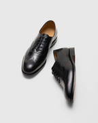 Harmain Leathers-Black Oxford Brogue Shoes