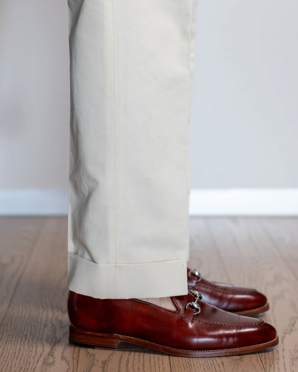 Handmade Burgandy Leather Loafers - horse bit detail