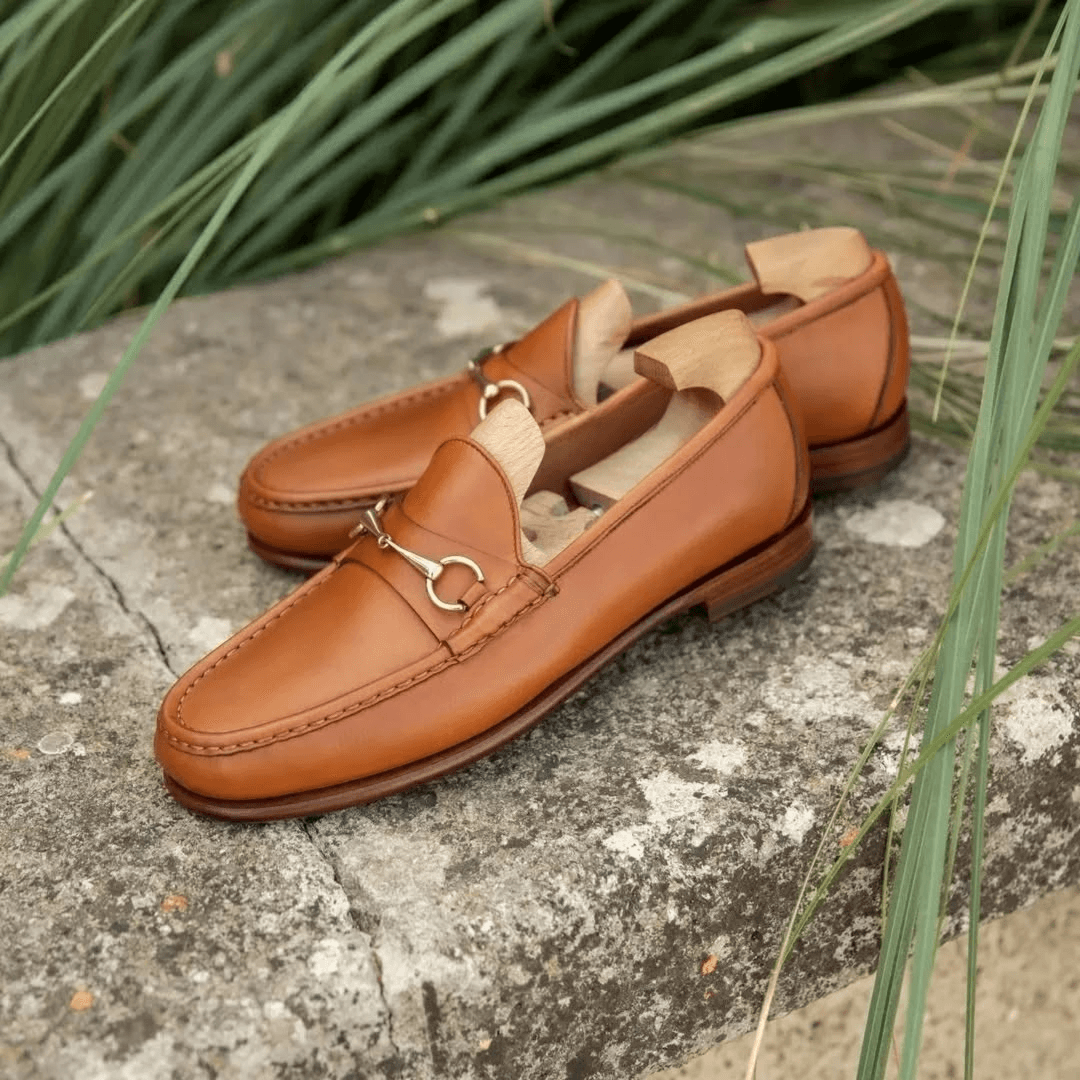 TAN Horsebit Loafers