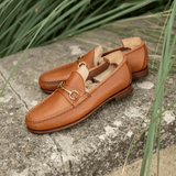 TAN Horsebit-Loafer