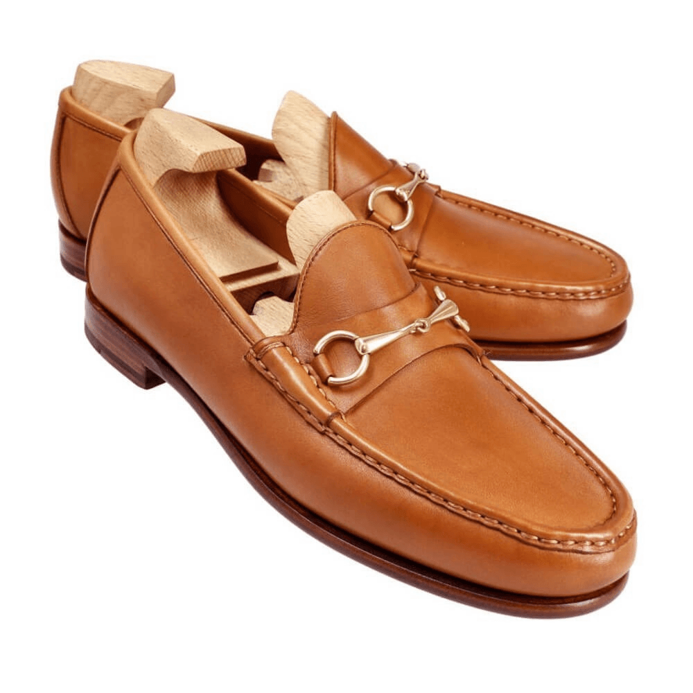 TAN Horsebit-Loafer