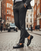 Luxury Horsebit Leather Loafers in Black