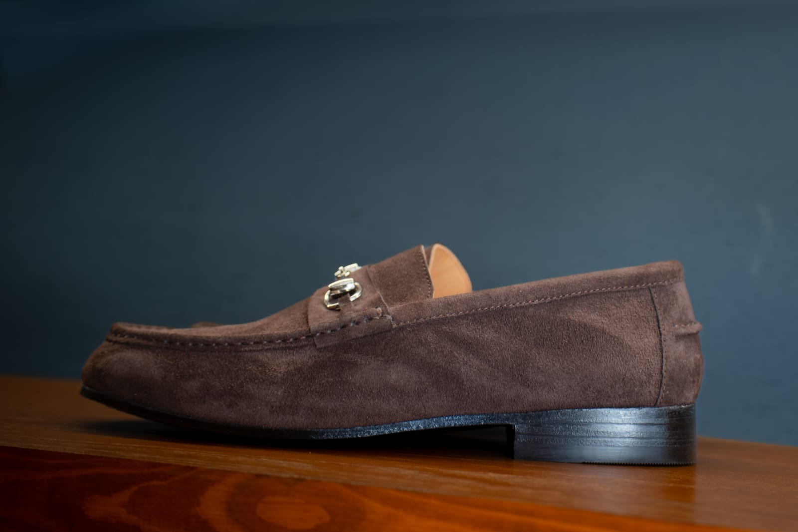 Calvin Klein Dark Brown Suede Horsebit Loafers Johnston &Amp; Murphy Everett Suede Horsebit Loafers at  main image 3