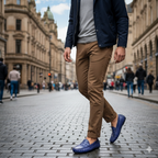 BOTAN BLAU KROKOPOLIS-LOAFERS