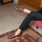 Tan Brown Leather Tassel Loafers – Men's Dress Shoes