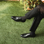 Black Wholecut Oxford Shoes