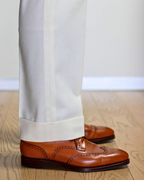 Harmain Leathers- Tan Leather Brogue Shoes