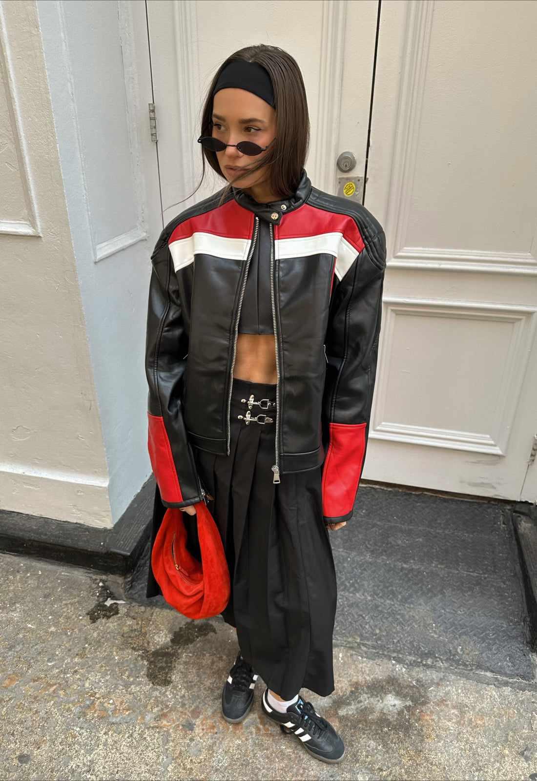 STIPES ONYX LEATHER JACKET