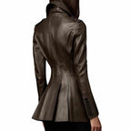 Women’s Coffee Brown Double Breasted British Style Trench Coat