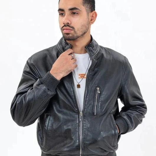 BLACK LEATHER JACKET