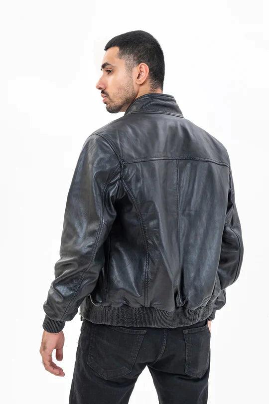 BLACK LEATHER JACKET