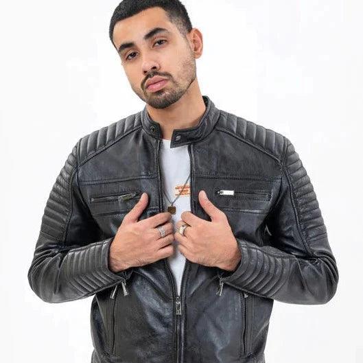 BLACK BIKER JACKET