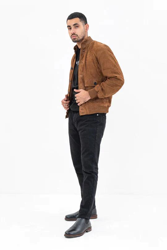 BROWN SUEDE JACKET