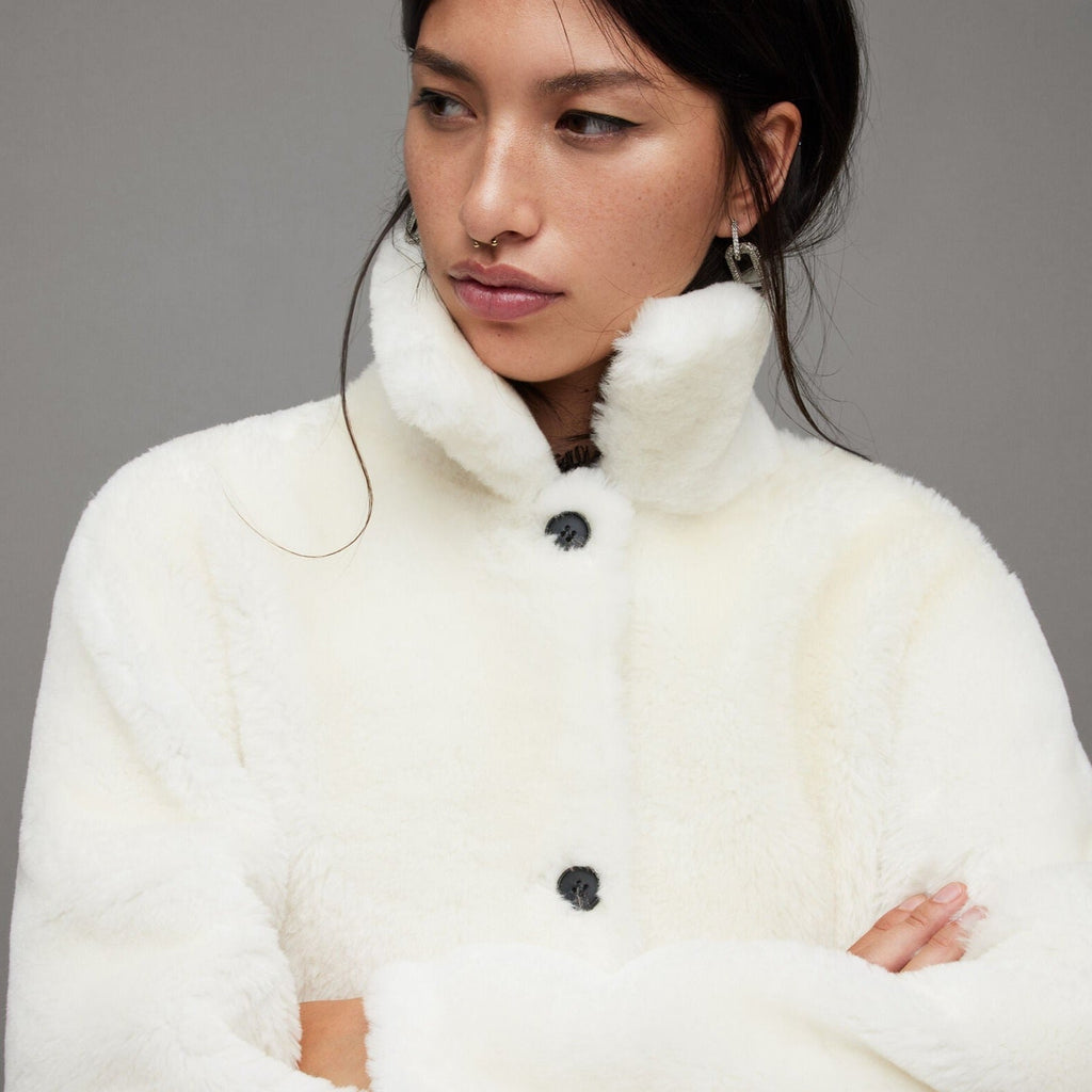 LONG SHEARLING COAT