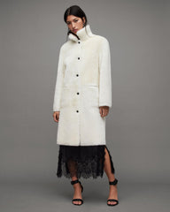 LONG SHEARLING COAT