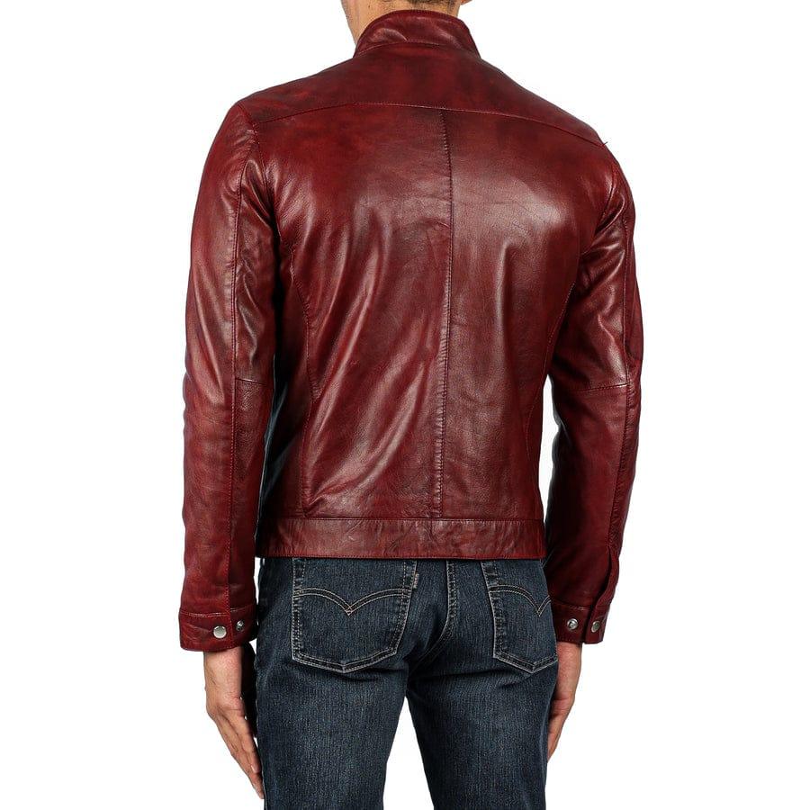 BURGANDY LEATHER JACKET