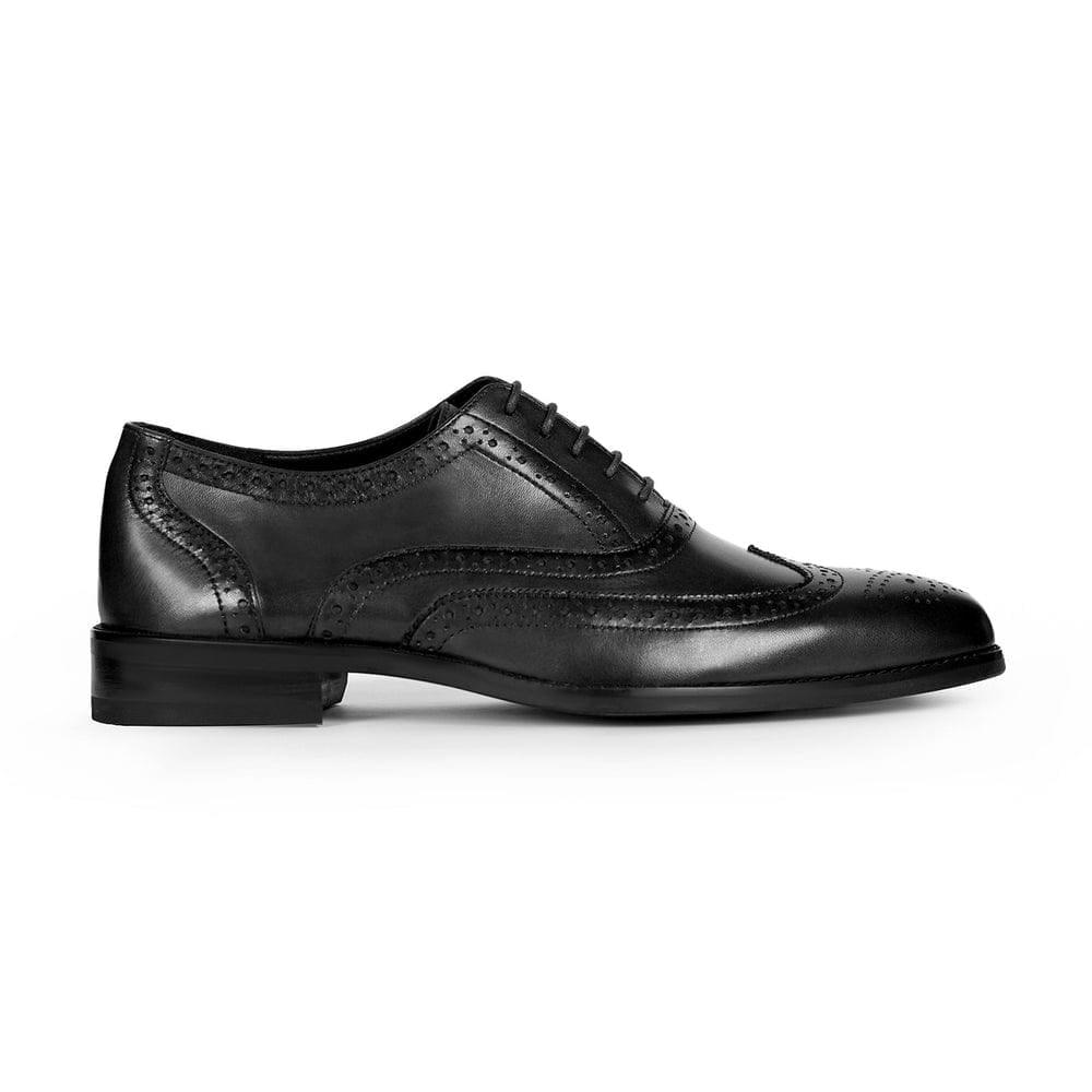 Unisex Signature Sensburg Black Oxfords styled for everyday wear, Harmain Leathers